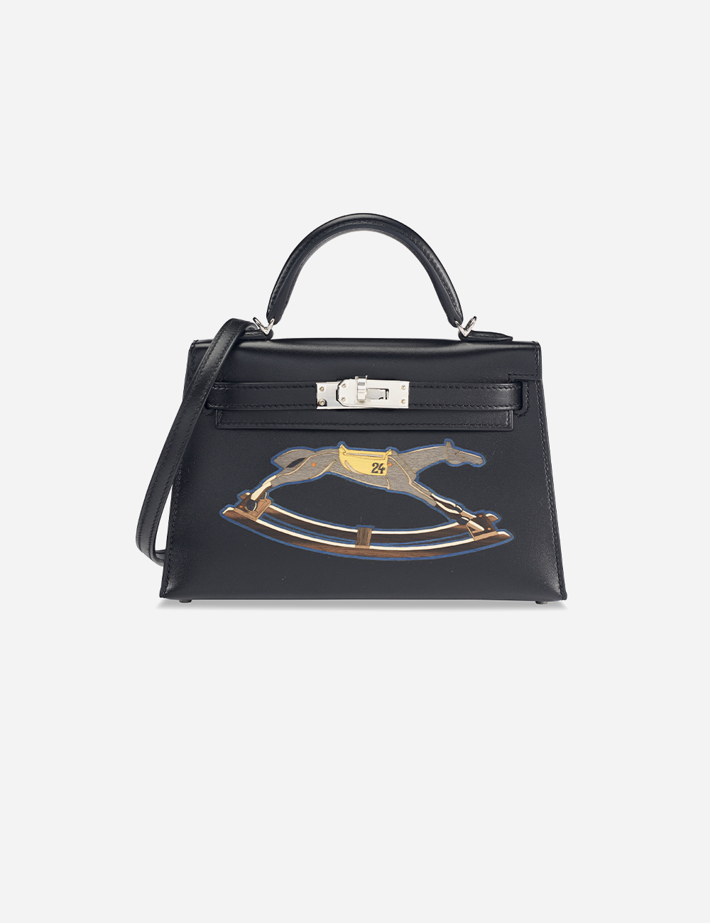 Сумка Hermes Tadelakt Mini Kelly 20 Palladium Hardware "Cheval de Bois"
