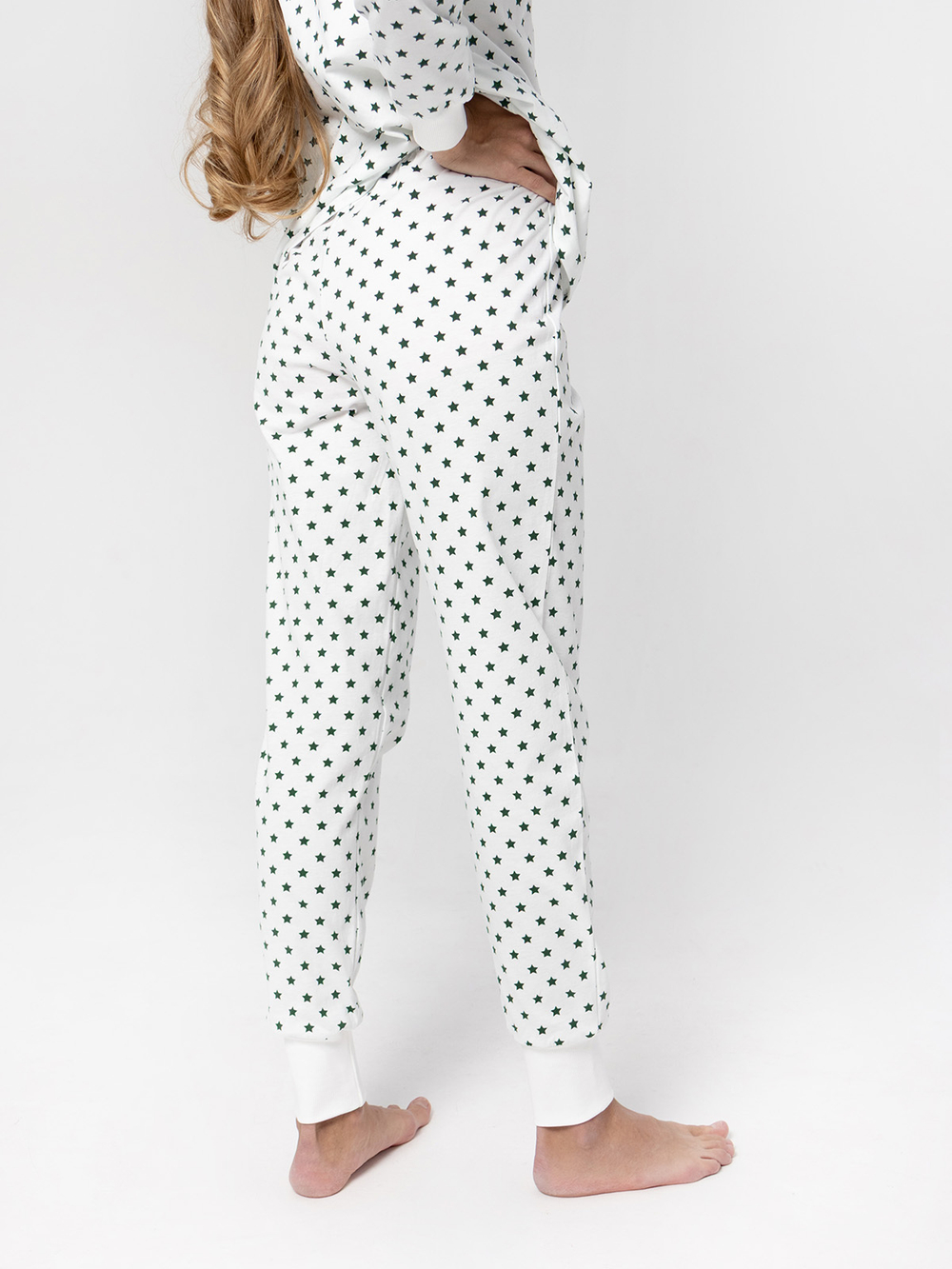 Пижама женская Mjölk Green Stars