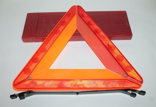 Знак аварийный /металл/ ГОСТ /ЕВРО/ в футляре (м) (Сим-пласт)