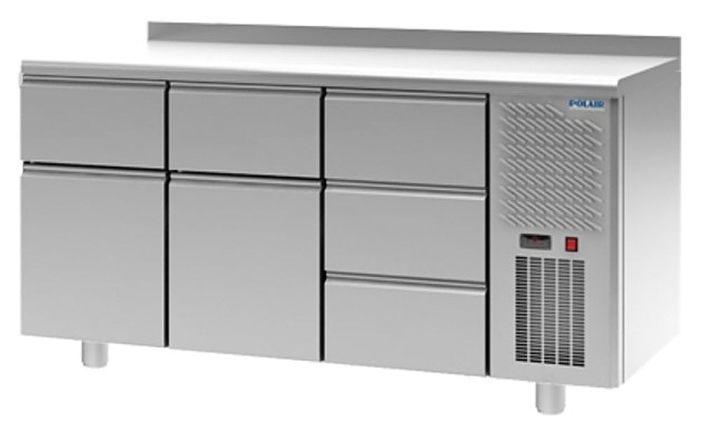 Стол холодильный POLAIR TM3GN-113-G с бортом