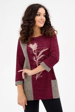 Туника Мартина (48-56) Serenada гранатовый (Акция)