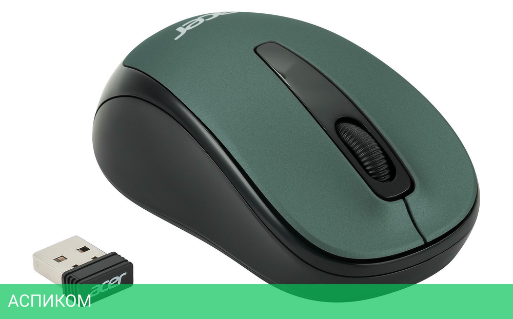 Мышь Acer OMR135 зеленый (ZL.MCEEE.01I)
