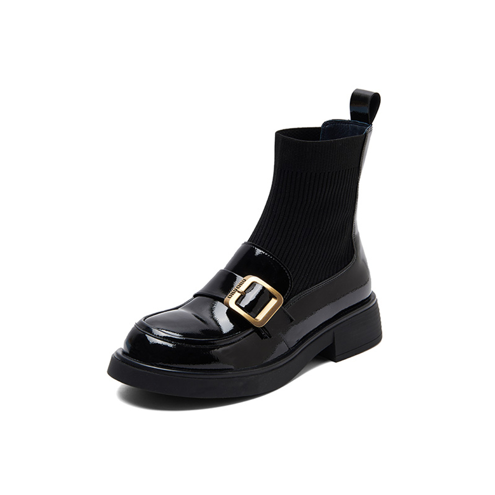 PT"SON Ankle Boots 4cm Women"s Black