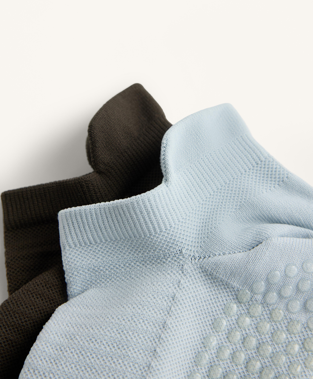 OYSHO Набор из двух пар носков из полиамидной смеси, каменный синий