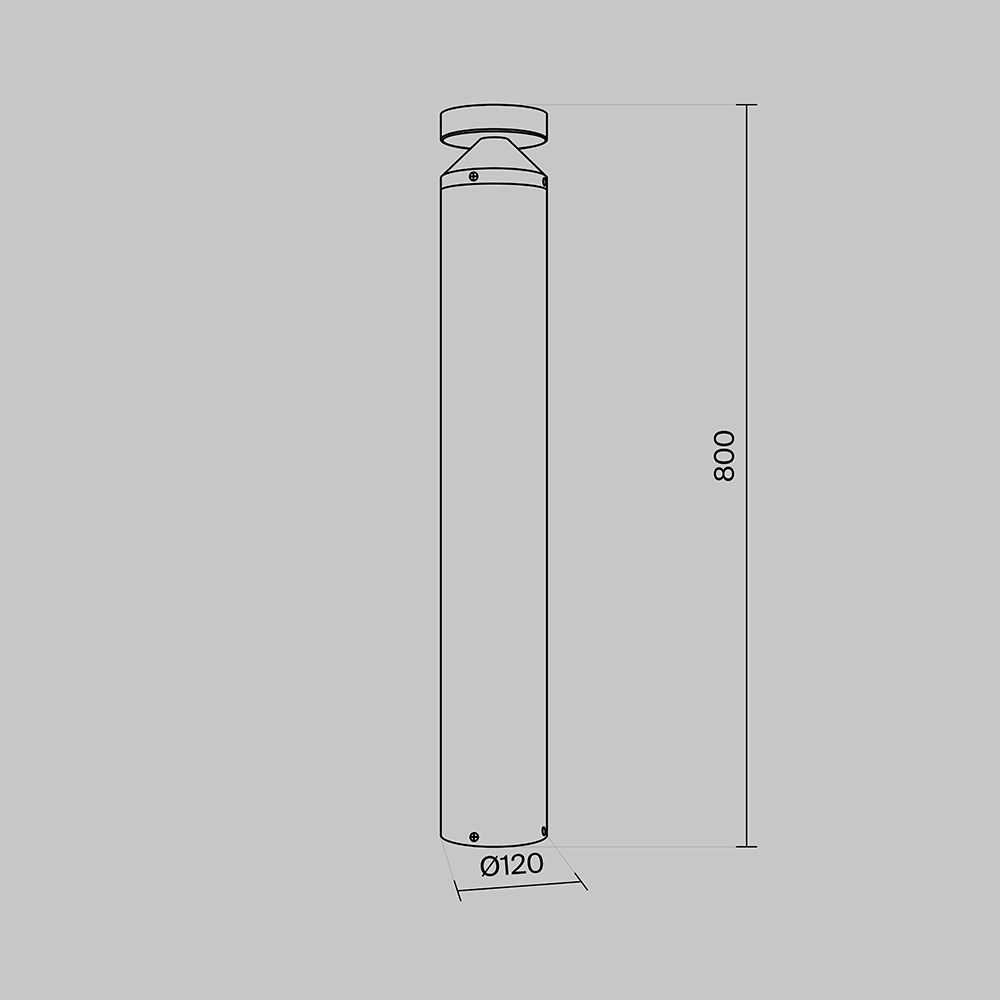 Ландшафтный светодиодный светильник Maytoni Olten O591FL-L12GF3K1