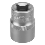 Головка торцевая, 21 мм, шестигранная, CrV, под квадрат 1/2 Stels