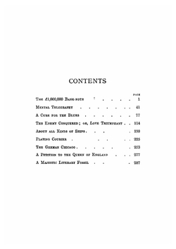 The 1,000,000 Pounds Bank-Note, and Other New Stories | Mark Twain