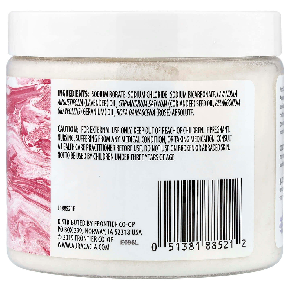 Aura Cacia, добавка для ванны с ароматерапевтическими минералами, герань, 454 г (16 унций)