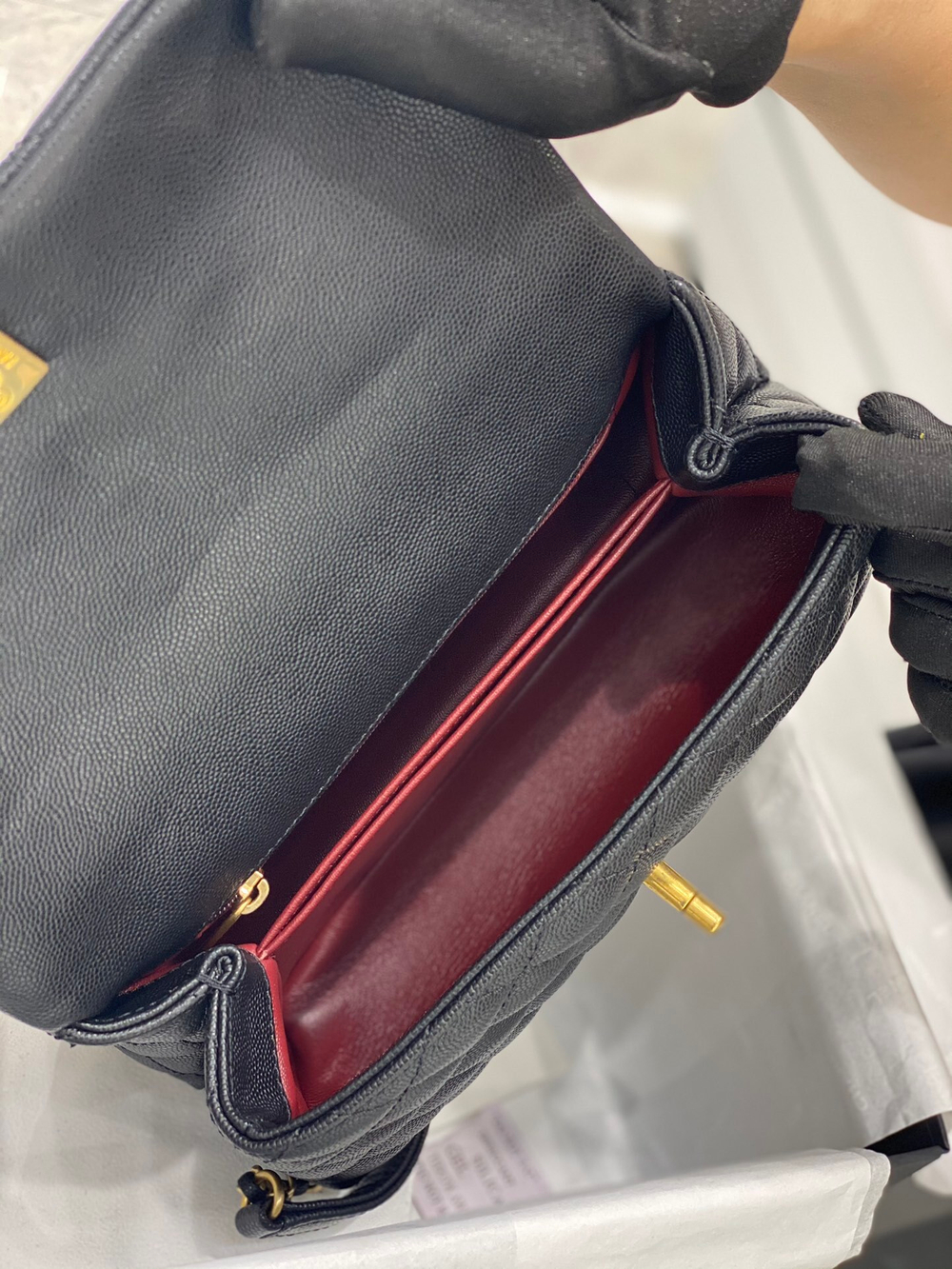 Chane1 Coco Handle Bag 23 cm