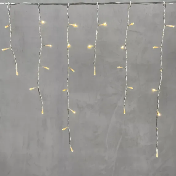 Светодиодная бахрома 3,1*0,5 м., 150 теплых белых LED ламп, прозрачный провод ПВХ, LTC (PIL150-10-2WW)