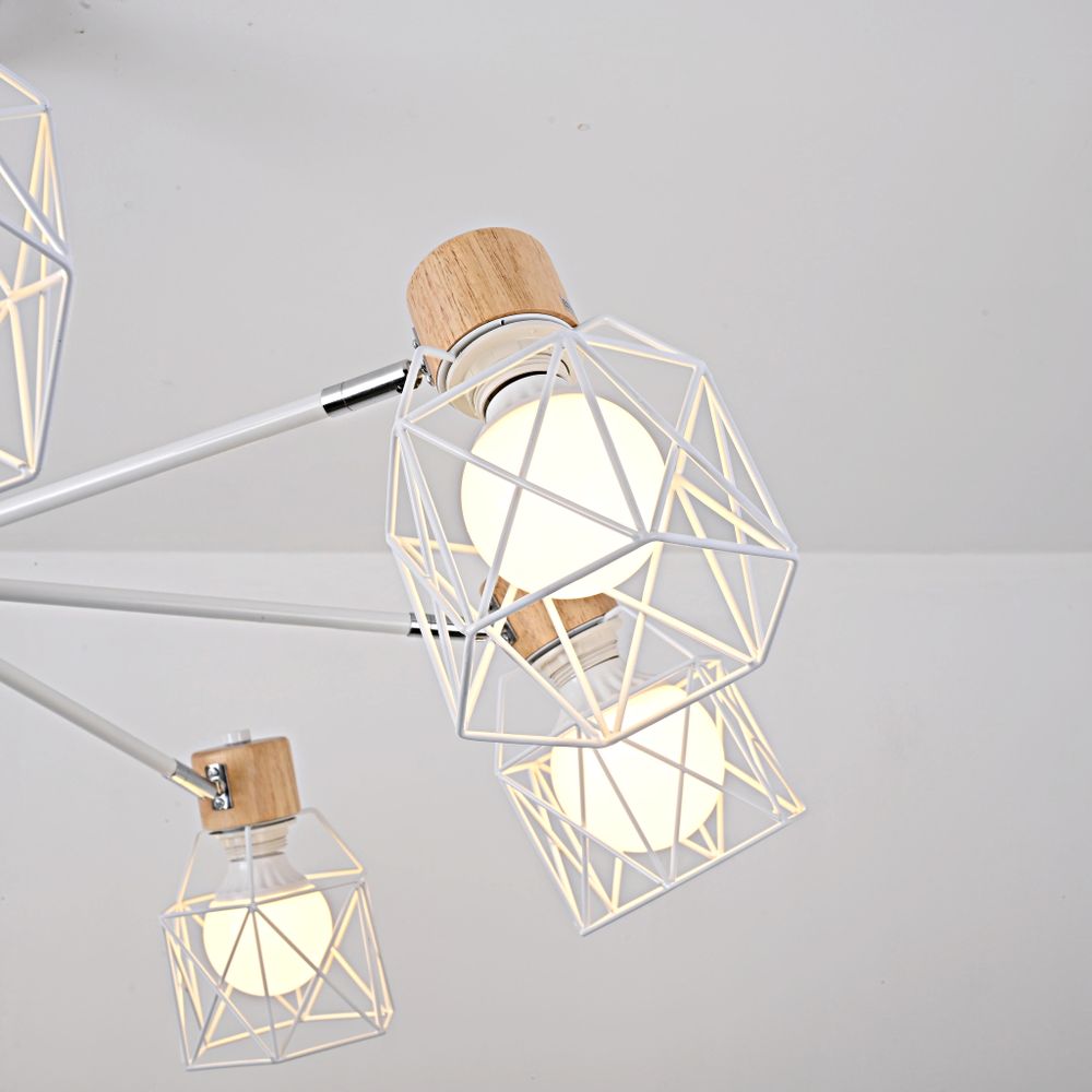 Потолочная Люстра Corf B3 White 8 Lamps By Imperiumloft