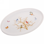 Блюдо керамическое «Райский сад» 29*19см, белое