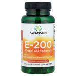 Swanson, E-200 смешанные токоферолы, 134 мг (200 МЕ), 250 мягких таблеток