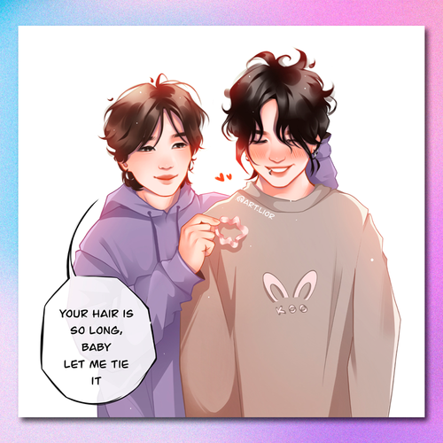 Арт принт / art.lior / BTS / Чигуки #3