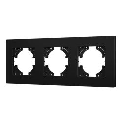 Рамка пластиковая FRM-PERIO-PL-3-BK (Arlight, -) 049755