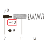 Запчасть №10 для FDPAG-H8. Пружина стопорного штифта Запчасть №10 для FDPAG-H8. Пружина стопорного штифта