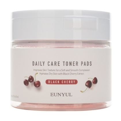 Освежающие подушечки с экстрактом черной вишни Eunyul Daily Care Black Cherry Toner Pads 70шт