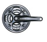 Система Shimano Altus M311, 170мм, Квадрат, 48/38/28T, защита, черный
