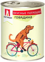 Зоогурман Вкусные потрошки говядина печень 750 г