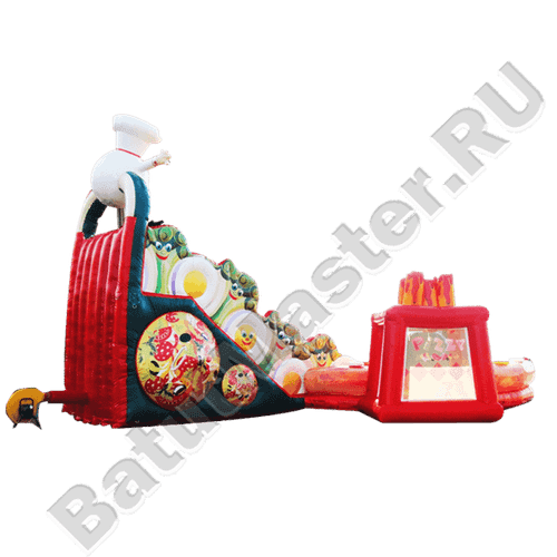Коммерческий надувной батут "Пицца"