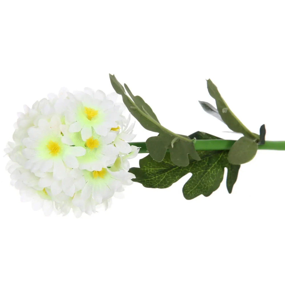 Светильник на солн.батарее (фигура на спице с подсветкой) «Гортензия» 73 см, Белый (свечение тепл.белый)