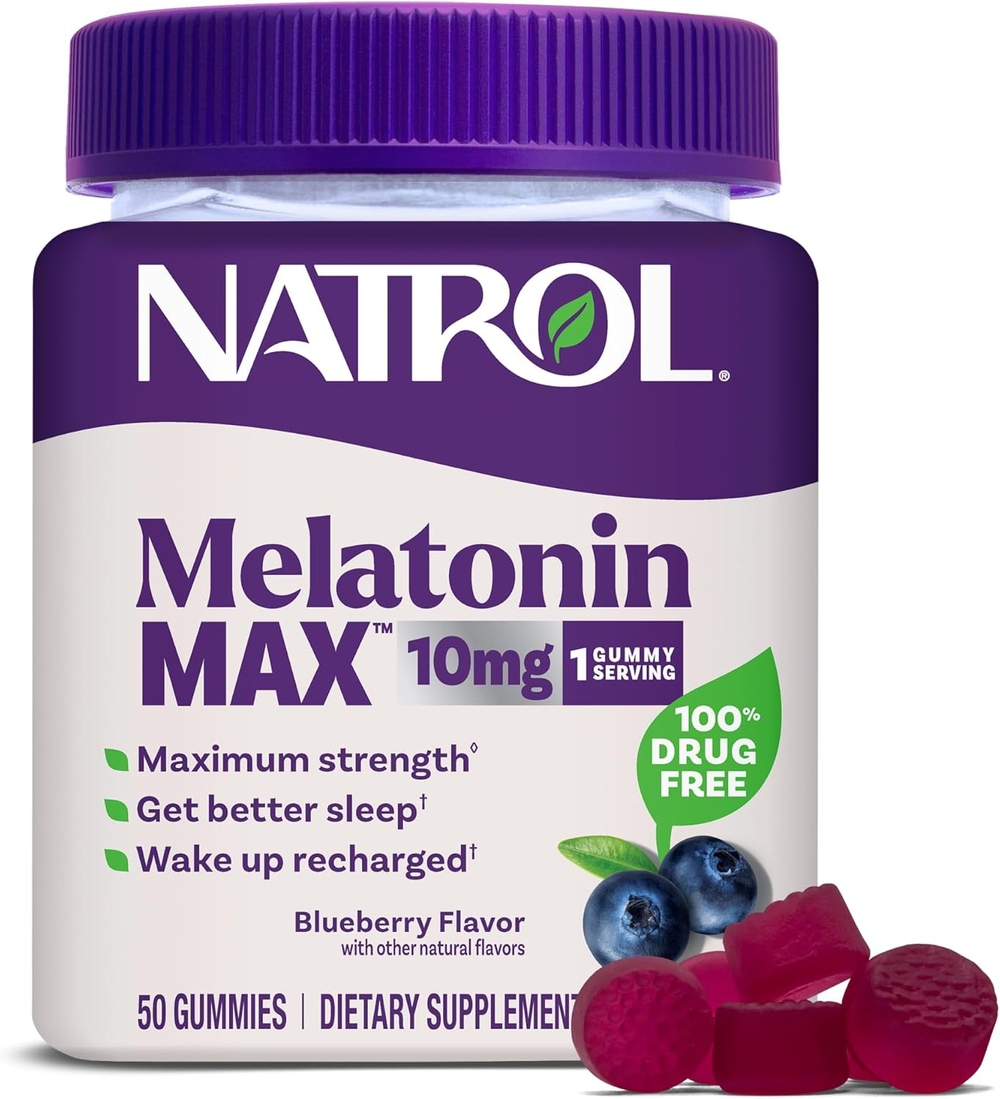 Антиоксидант Natrol Melatonin Max 10 мг 50 gummies