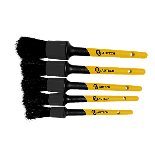 Autech Au-2607 Кисточки из натуральной щетины черной свиньи комплект 5шт