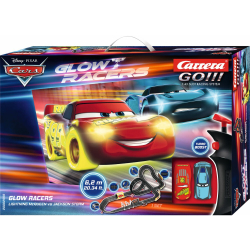 Carrera GO!!! - Автомобильная трасса 6,2 м Disney Cars Glow Racers + 2 машины / артикул   62559  / GTIN 4007486625594