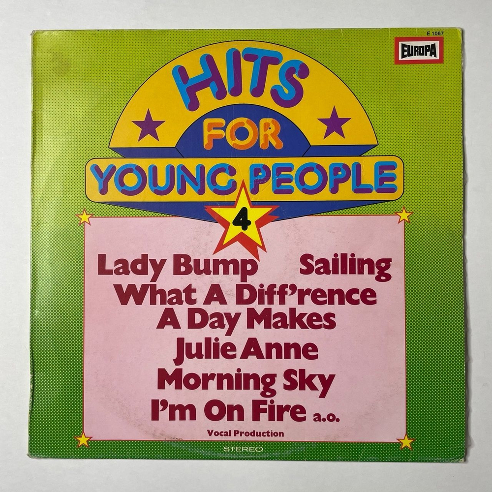 Винтажная виниловая пластинка LP The Hiltonaires Hits For Young People 4 (Germany 1975)
