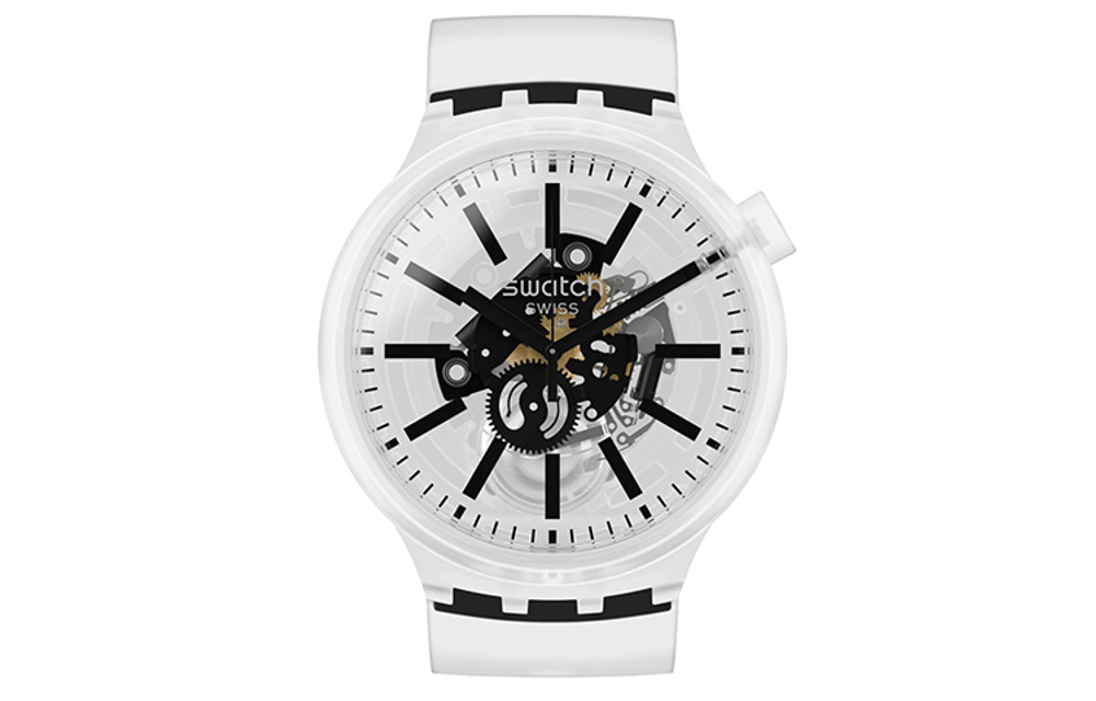 SWATCH Women's 47mm Skeleton Watch SO27E101