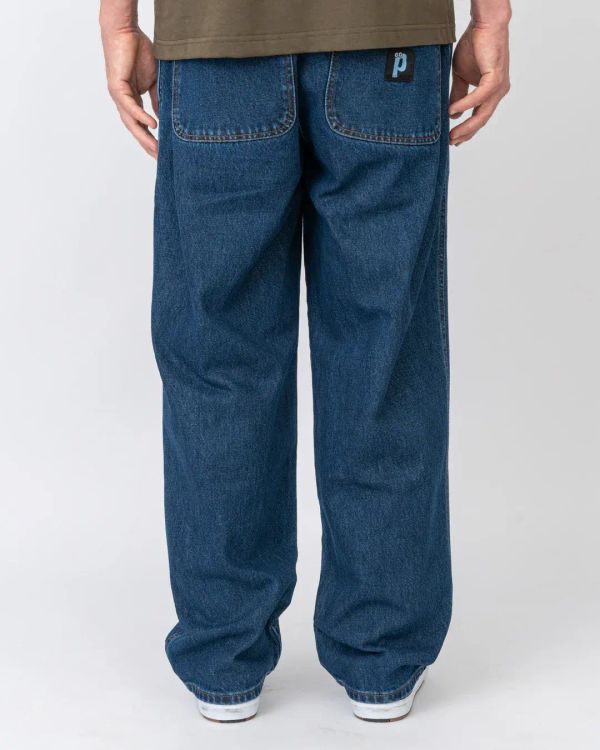 Джинсы Lazy темно-синие - фото 3