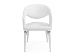 Стул на металлокаркасе Woodville Palma white, white and gold