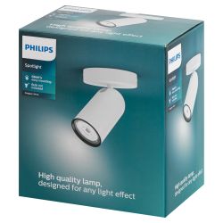 Светильник настенно-потолочный спот Philips 915005530501 PONGEEx1 GU10 белый | Накладные светильники