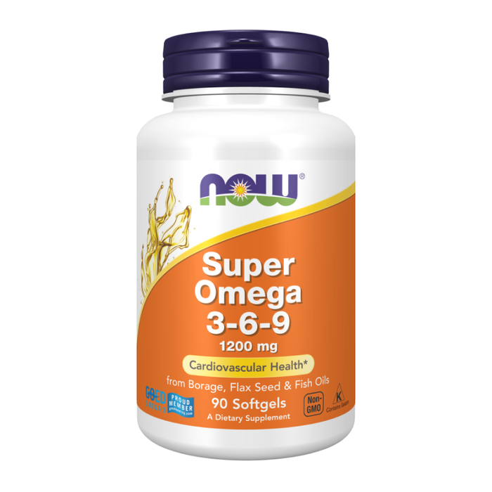 Комплекс &quot;Супер Омега&quot; 3-6-9 1200 мг, Super Omega 3-6-9 1200мг, Now Foods, 90 капсул