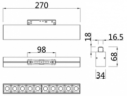Трековый светильник Maytoni Technical TR014-2-20W3K-W