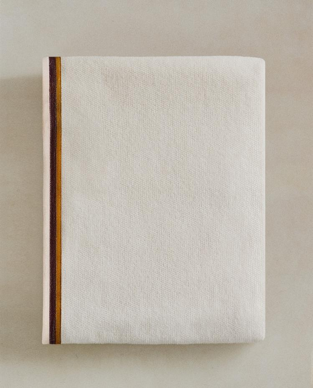 ZARA HOME БАННОЕ ПОЛОТЕНЦЕ С ДВОЙНОЙ КАЙМОЙ, ЦВЕТ СЛОНОВОЙ КОСТИ