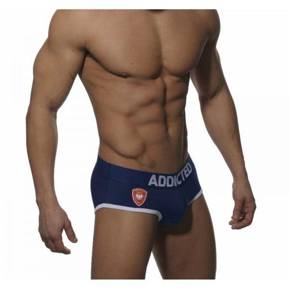 Мужские трусы брифы темно - синие Seobean Addicted Police Brief Navy
