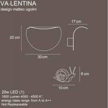 Настенный накладной светильник VA.LENTINA