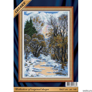"Зимний ручей"-148 вышивка