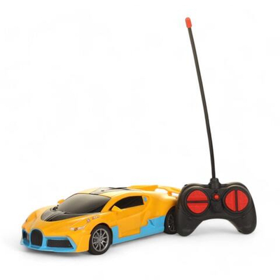 Машина классическая на РУ, желтая, коробка 661-1