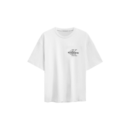 Белая футболка с логотипом Calvin Klein Tee, J400321-YAF