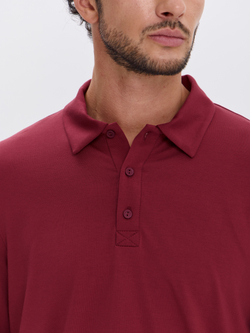 Повседневный базовый лонгслив поло