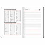 Ежедневник недатированный А5 (138х213 мм), BRAUBERG VISTA, под кожу, гибкий, 136 л., "Foliage", 112020