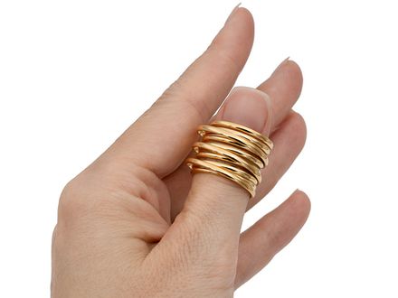 Кольцо "Swirl" 17.5мм, неразъемное (уценка)