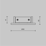 Настенный светильник (бра) Maytoni C123-WL-02-3W-W