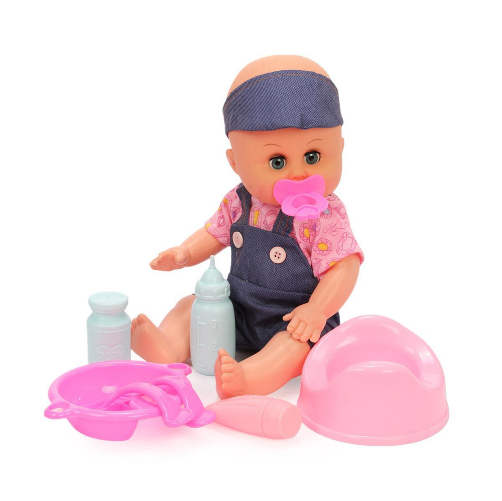 Пупс функциональный с аксессуарами 35см, коробка MY232-3