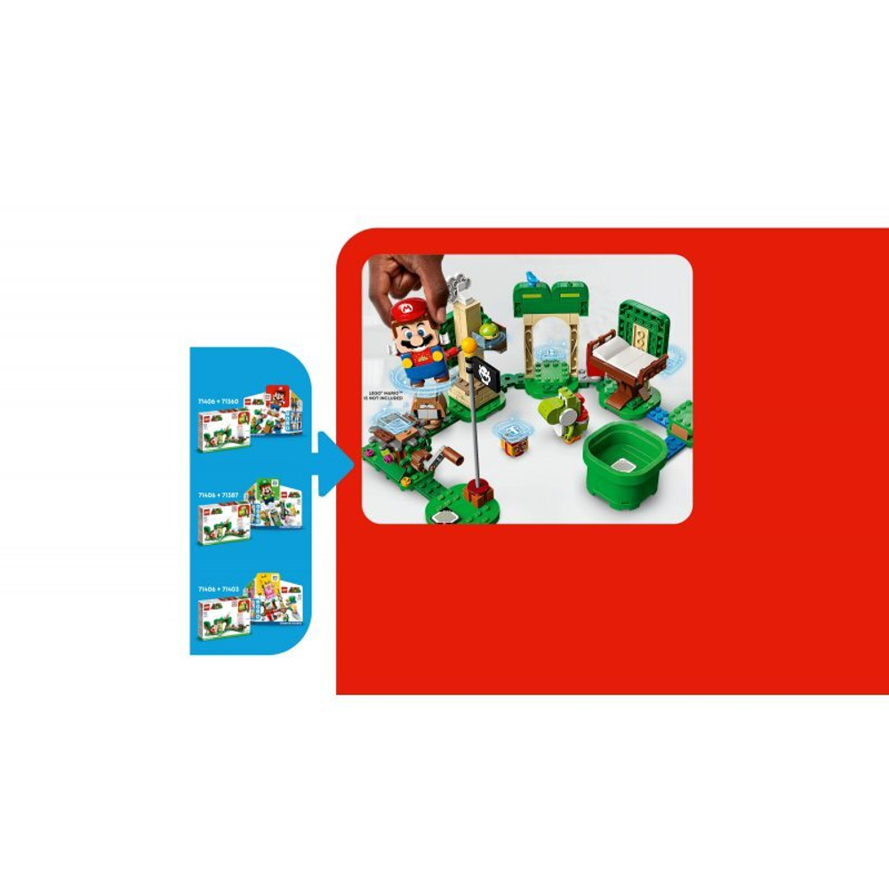 Конструктор LEGO Super Mario Дом подарков Супер Марио Йоши - дополнительный набор 71406