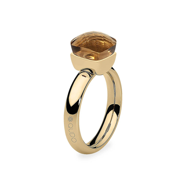 Кольцо Qudo FIRENZE 17.2 (G) Smoked Topaz 107001/40-5108 17.2 размер 17,2