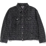 A Bathing Ape Lux Sport Pattern Jacquard 13oz Denim Trucker Куртка