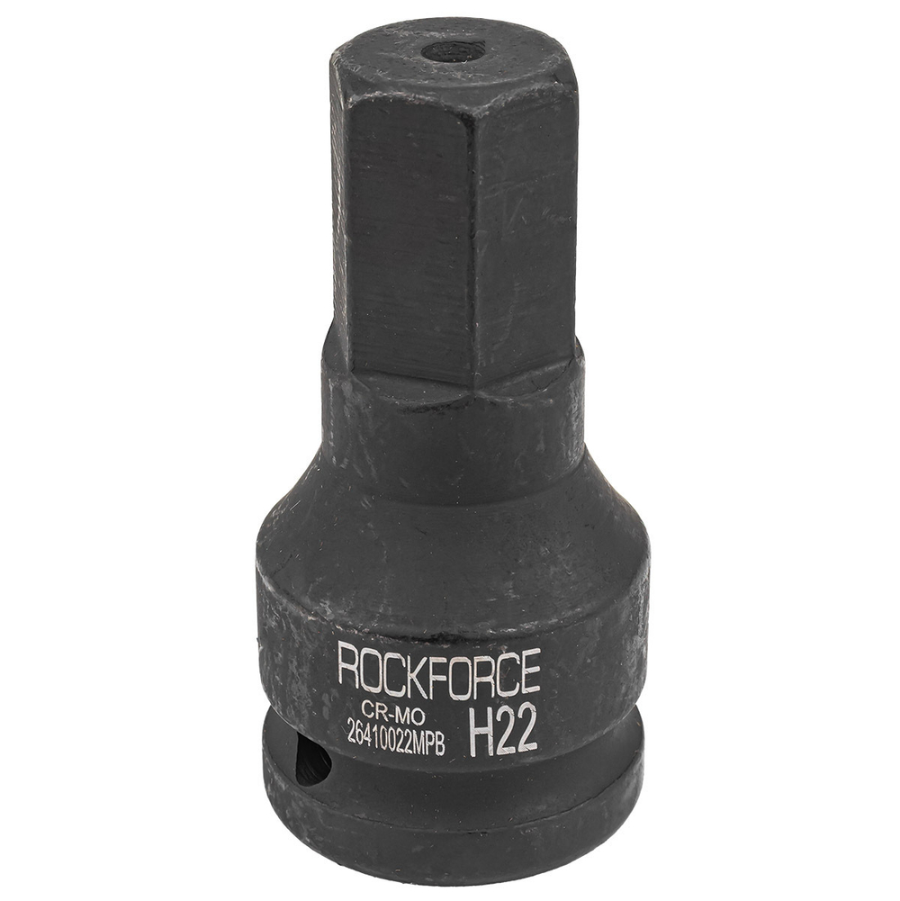Головка-бита ударная 6-гранная 22мм, 3/4'' RockForce RF-26410022MPB